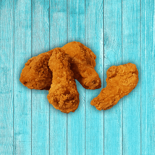 Enyhén füszerezett rántott csirkeszárny